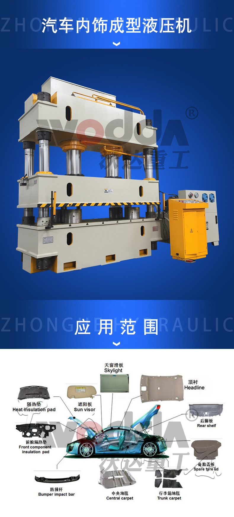 315噸汽車(chē)內(nèi)飾件成型機(jī) 315噸汽車(chē)內(nèi)飾件成型機(jī)